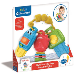 Baby Clementoni - Llaves Multiactividad Sonido y Luces Juguetes de Actividad para Bebés