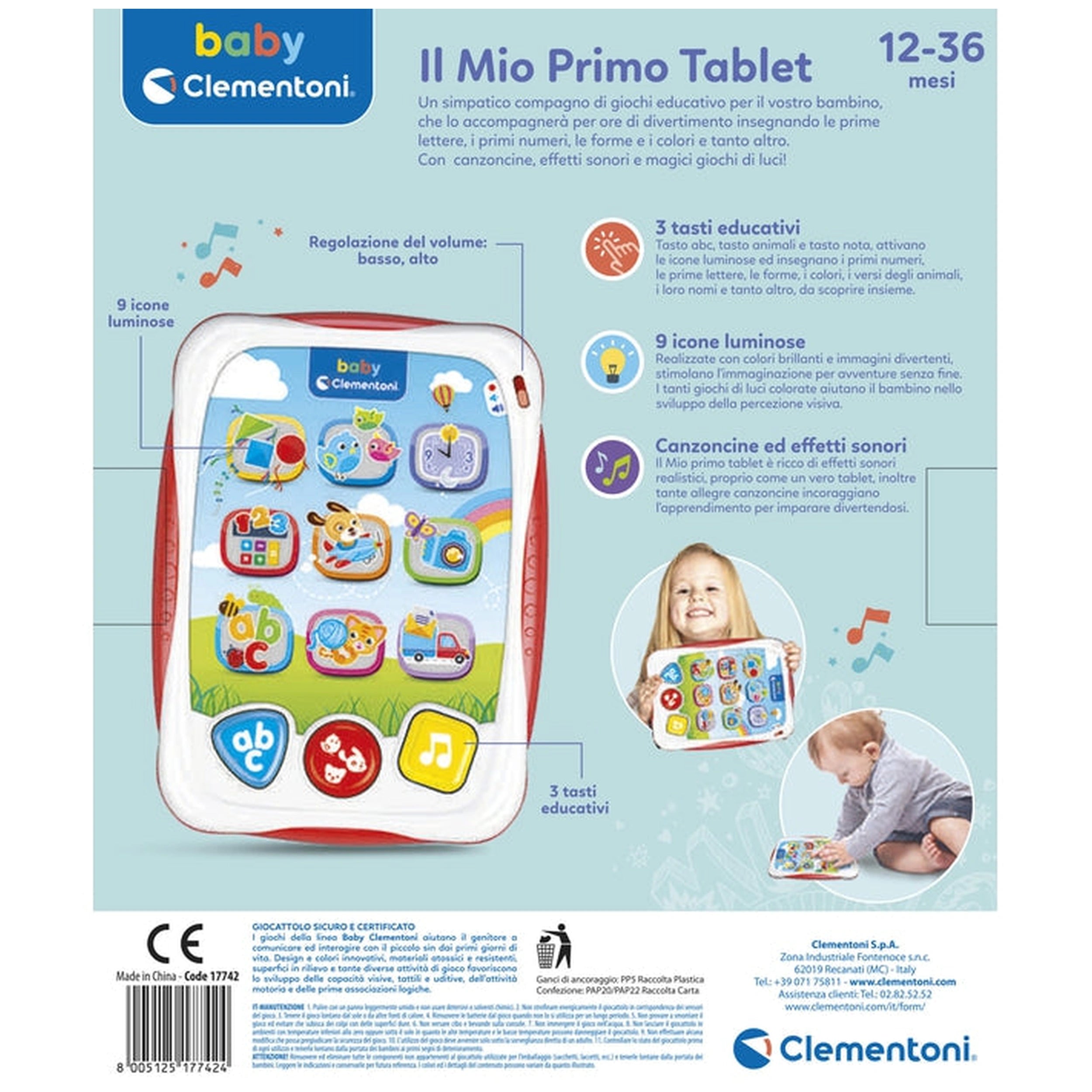 Baby-Clementoni - My-First-Educational-Talking-Tablet - Educational-Toys