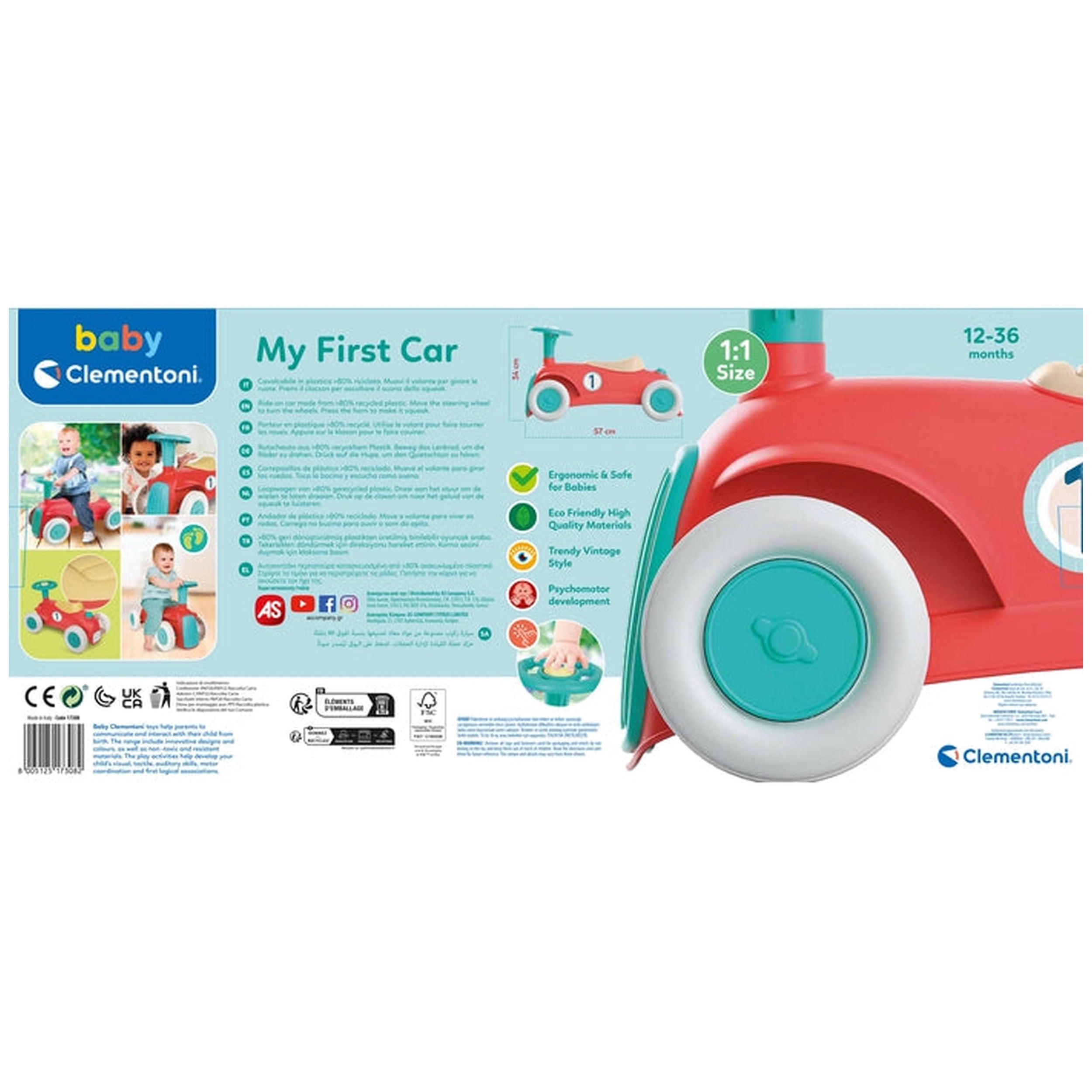Baby Clementoni - My First Ride On Car Riding Toys