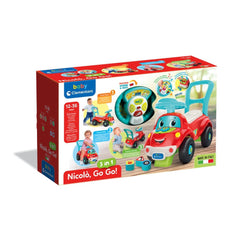 Baby Clementoni - Nicolo Go Go 3 In 1 Riding Toys - Italian Edition