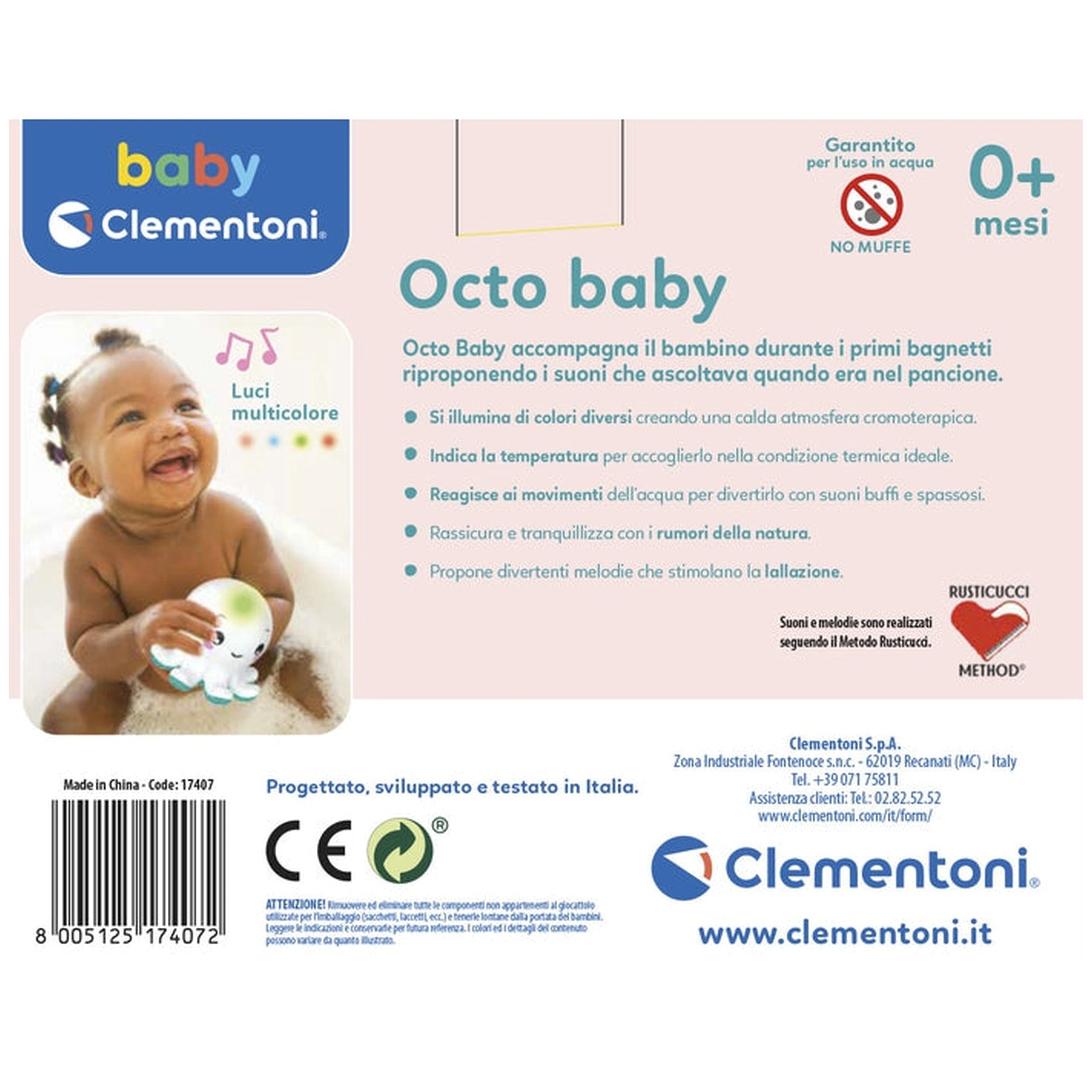 Baby Clementoni - Octo Baby Bath Toys