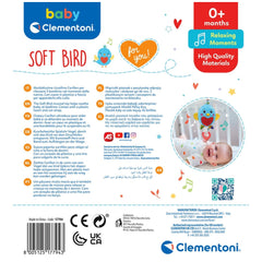 Baby Clementoni - Carillón de Pájaro Suave de Peluche