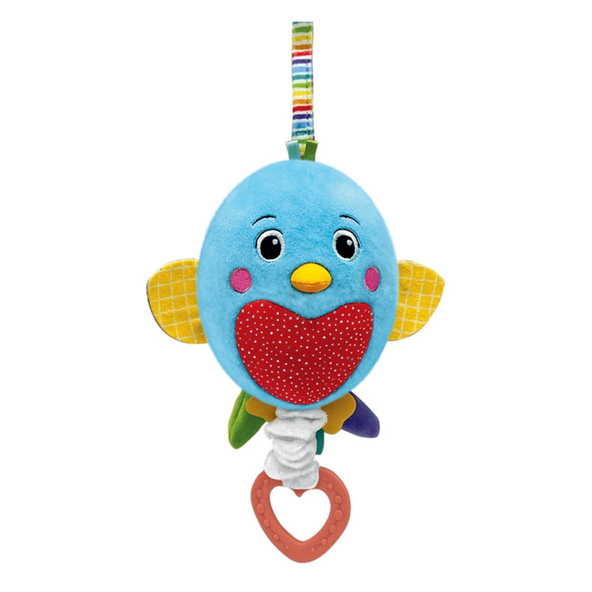 Baby Clementoni - Carillón de Pájaro Suave de Peluche