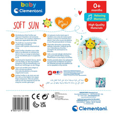 Baby Clementoni - Animales de peluche Carillón Suave Sol