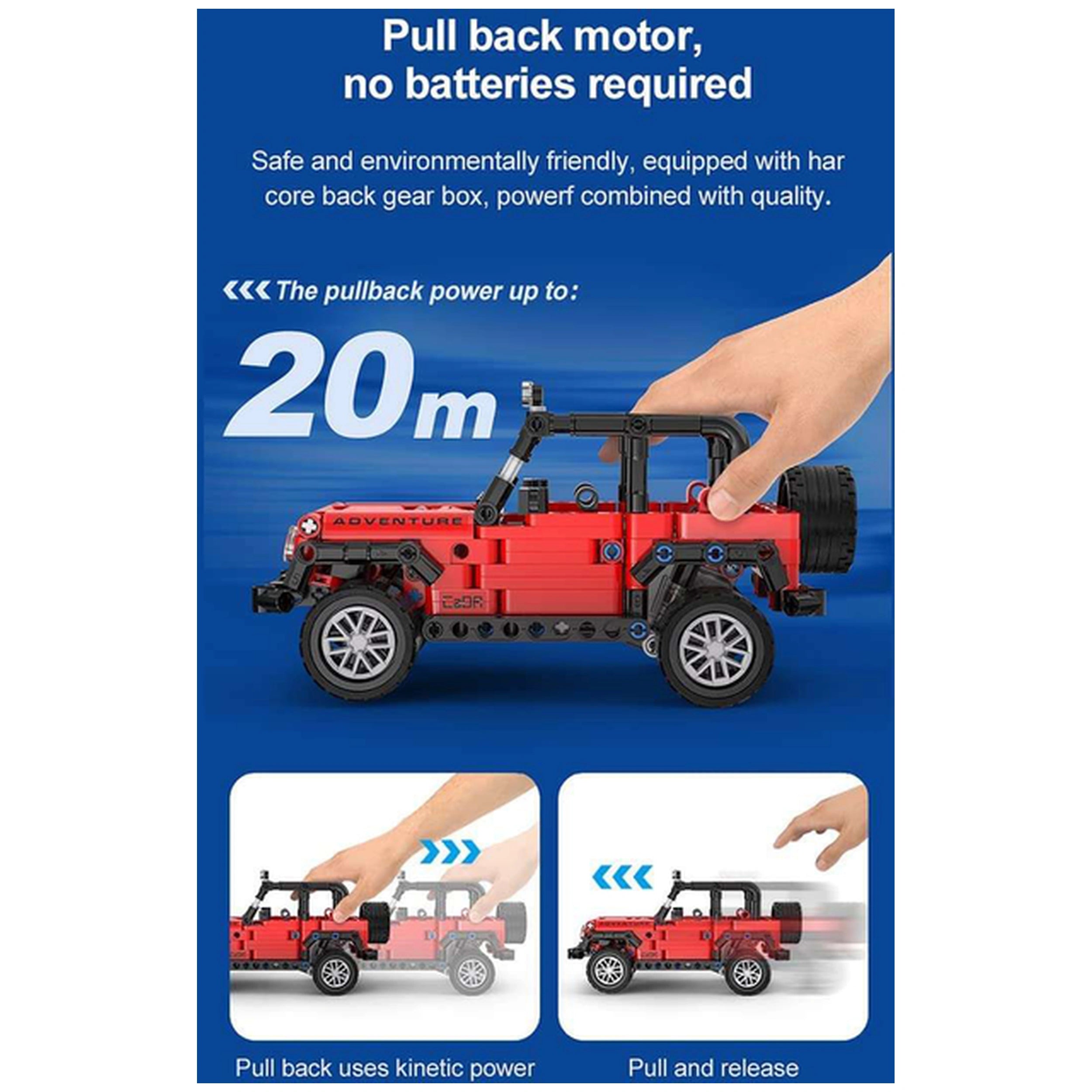 CaDA - Adventure Off-Roader Jeep - Construction Set Toys