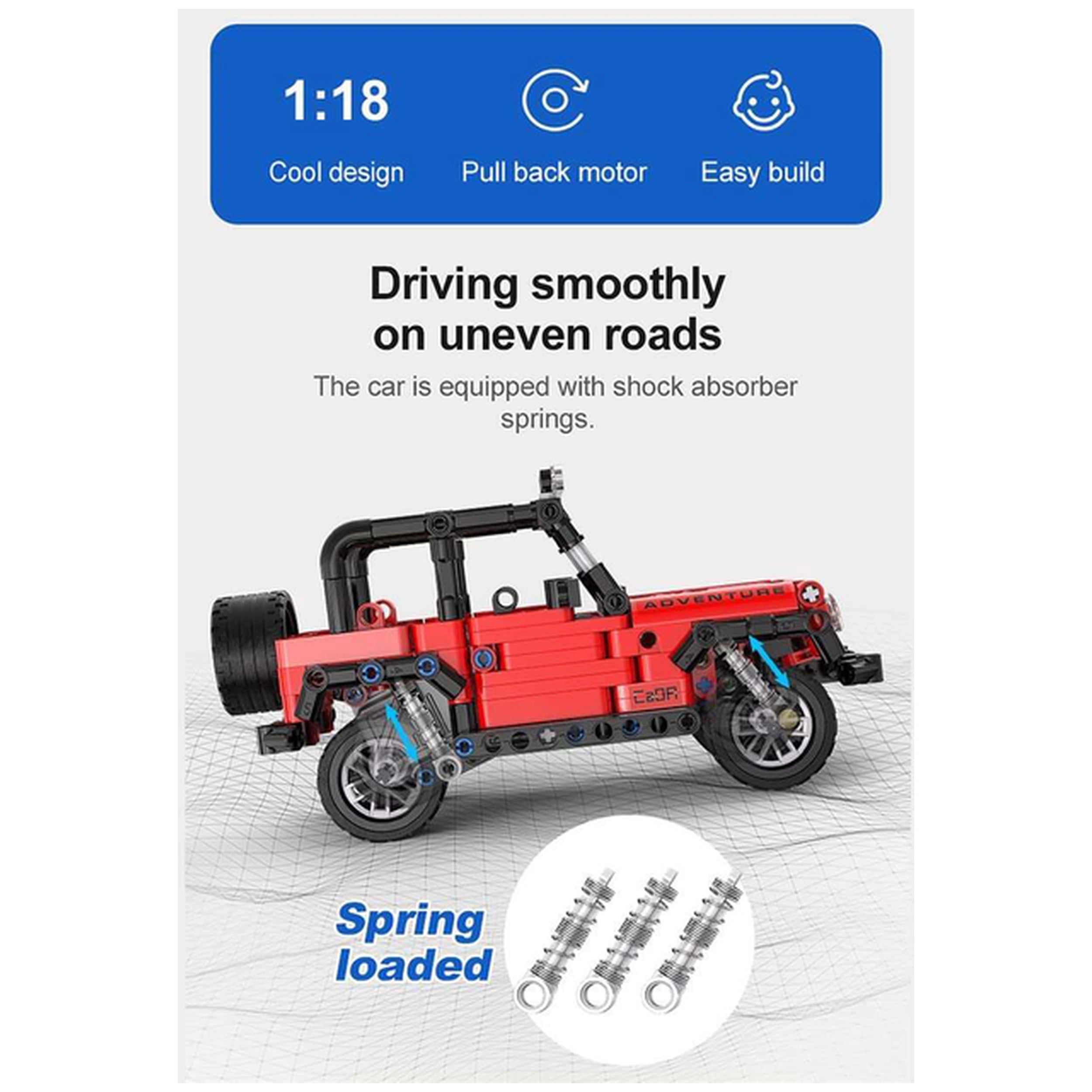 CaDA - Adventure Off-Roader Jeep - Construction Set Toys