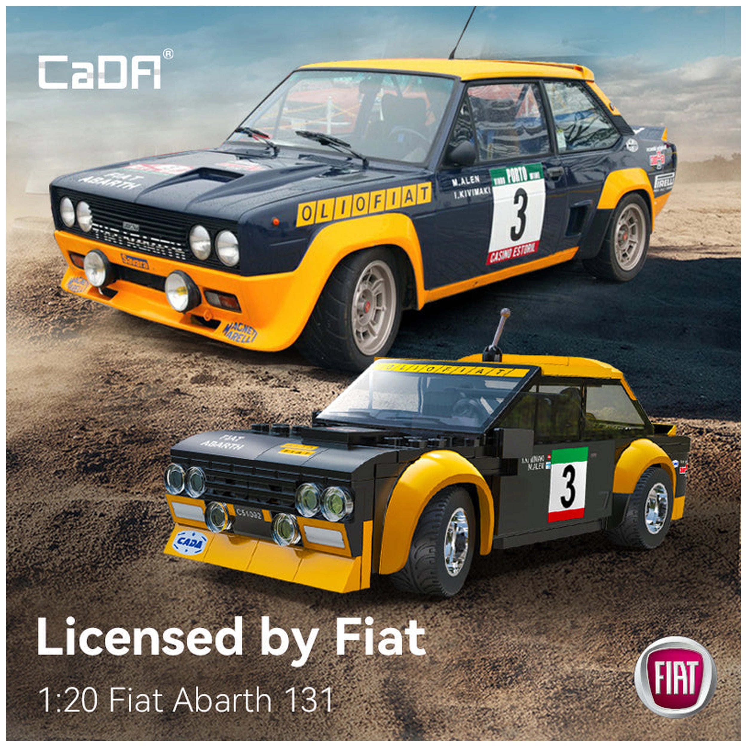 CaDA - Blade Fiat Abarth 131 Dual Mode Controller Construction Set Toys