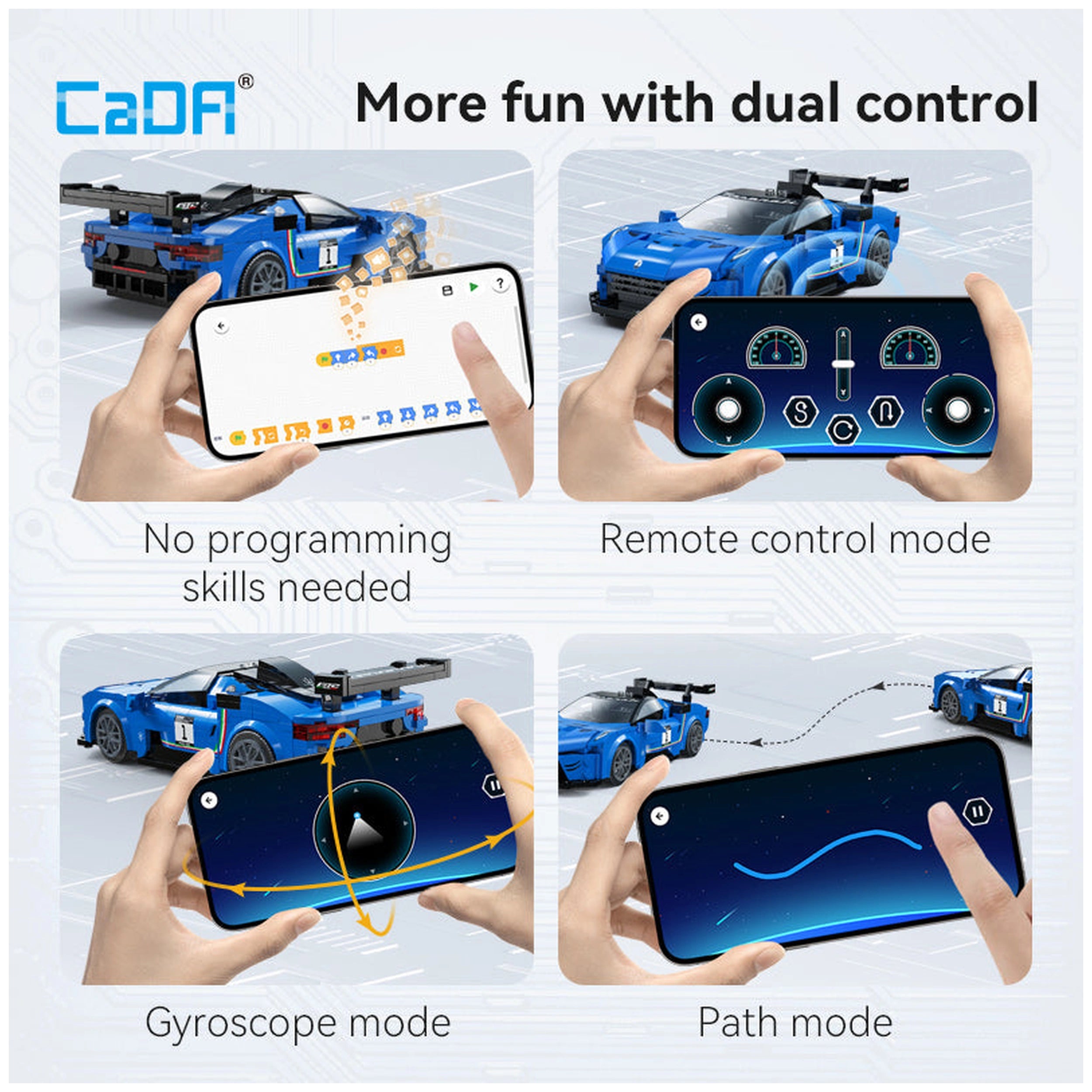 CaDA - Blade Maserati GT2 Dual Mode Controller Construction Set Toys