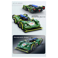 CaDA - Construction Set Toys - Phantom Wing Sport Car - Green - 6 Years - STEM Learning