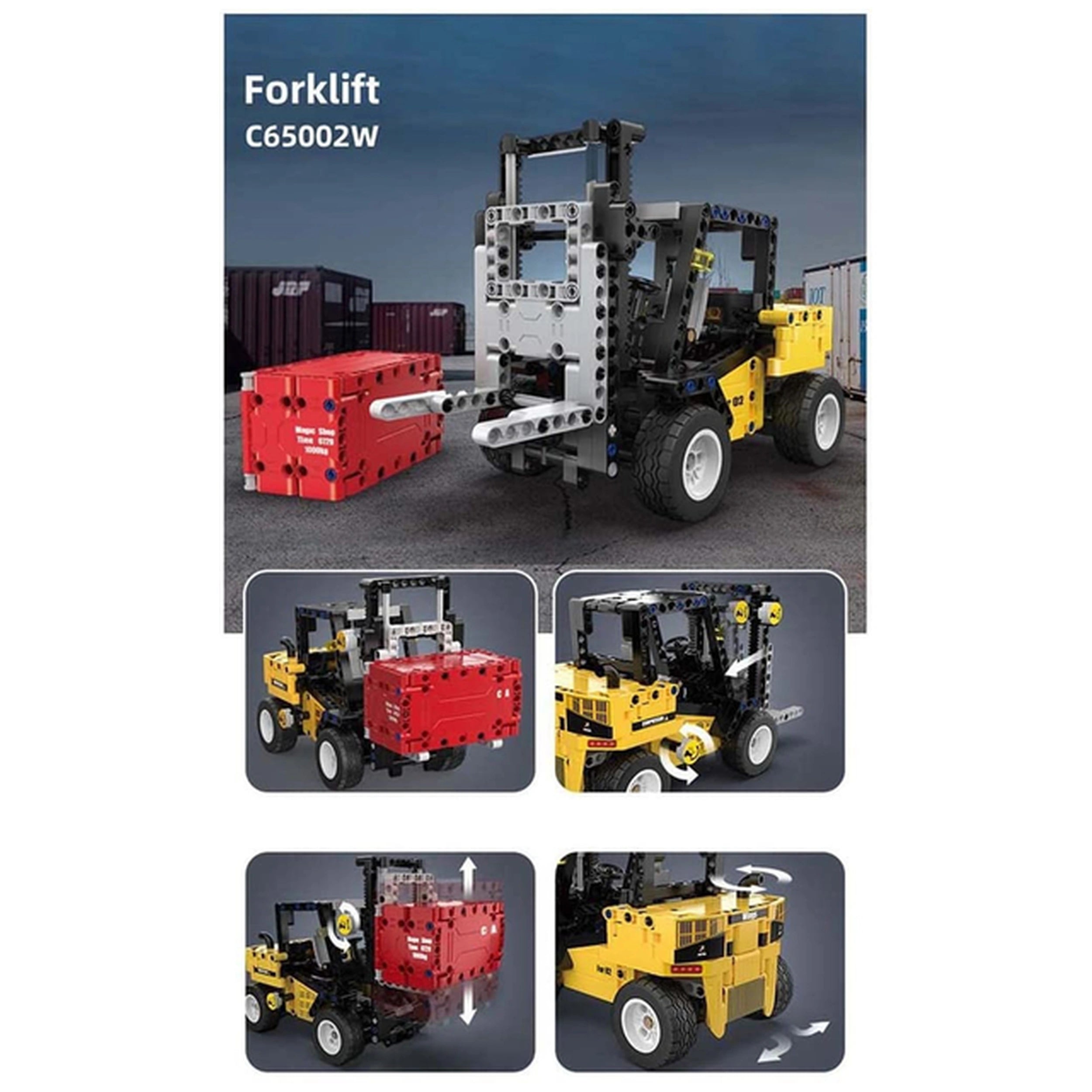 CaDA - Forklift Truck - Construction Set Toys