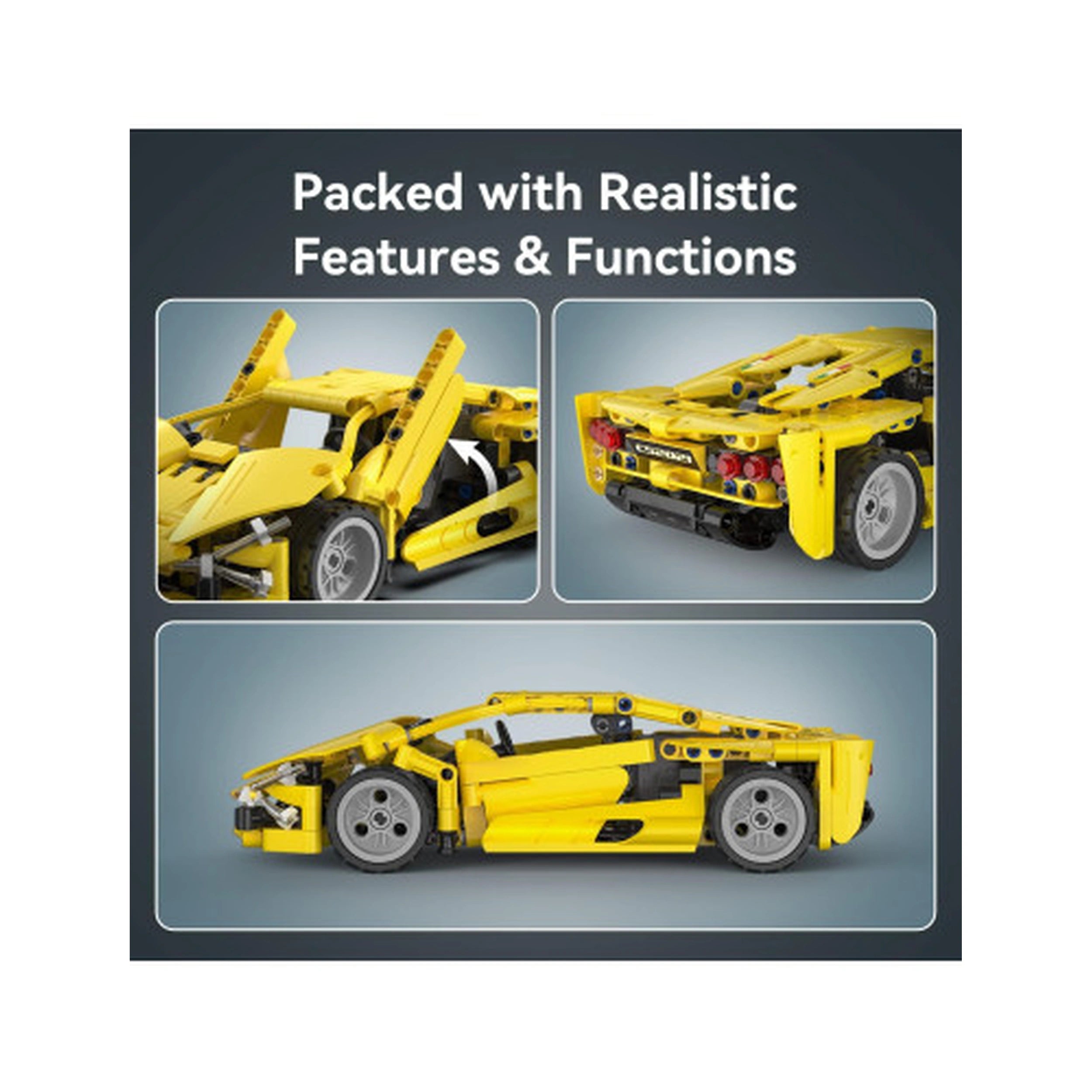 CaDA - Lightning Sports Car Pull Back System - Construction Set Toys