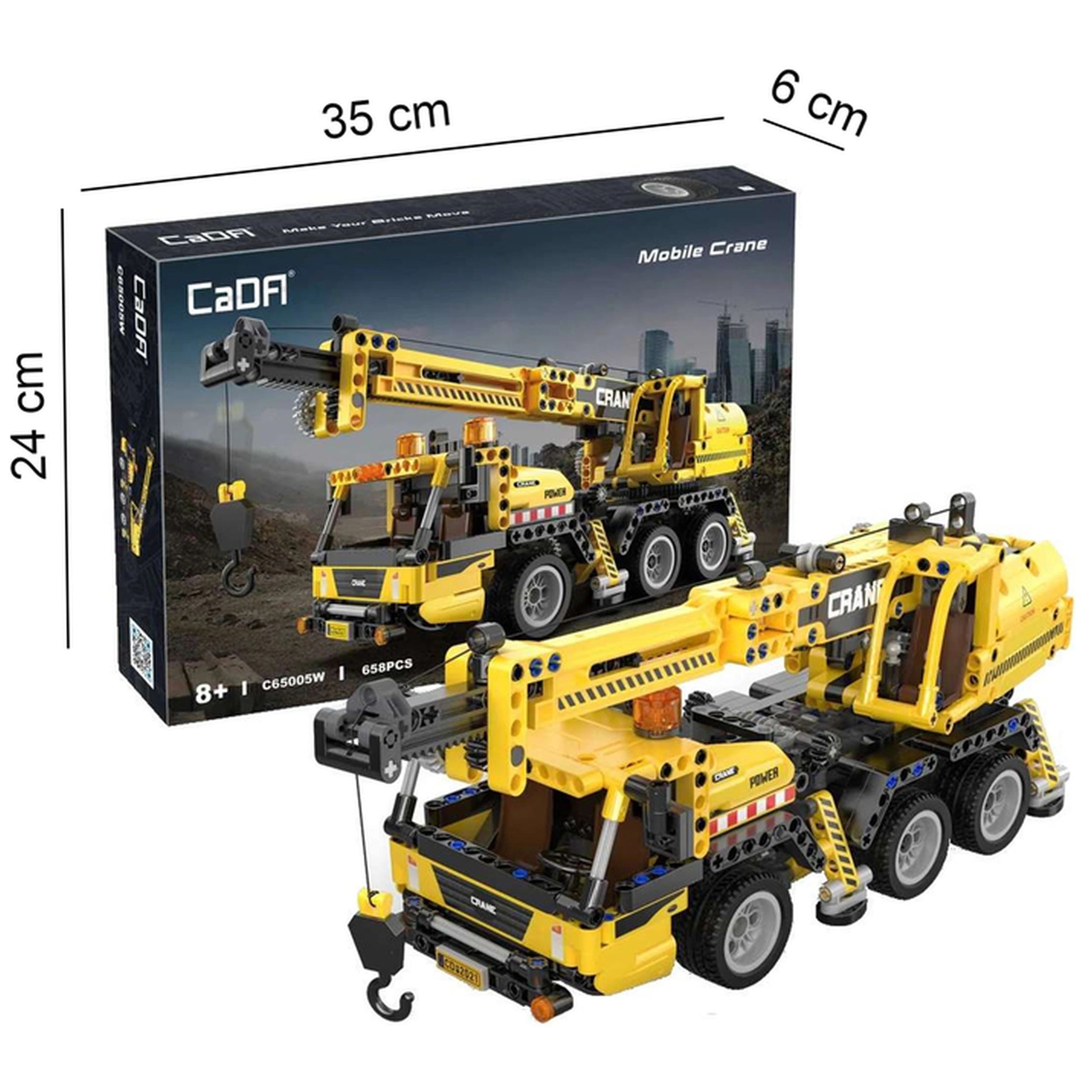CaDA - Mobile Crane Truck - Construction Set Toys