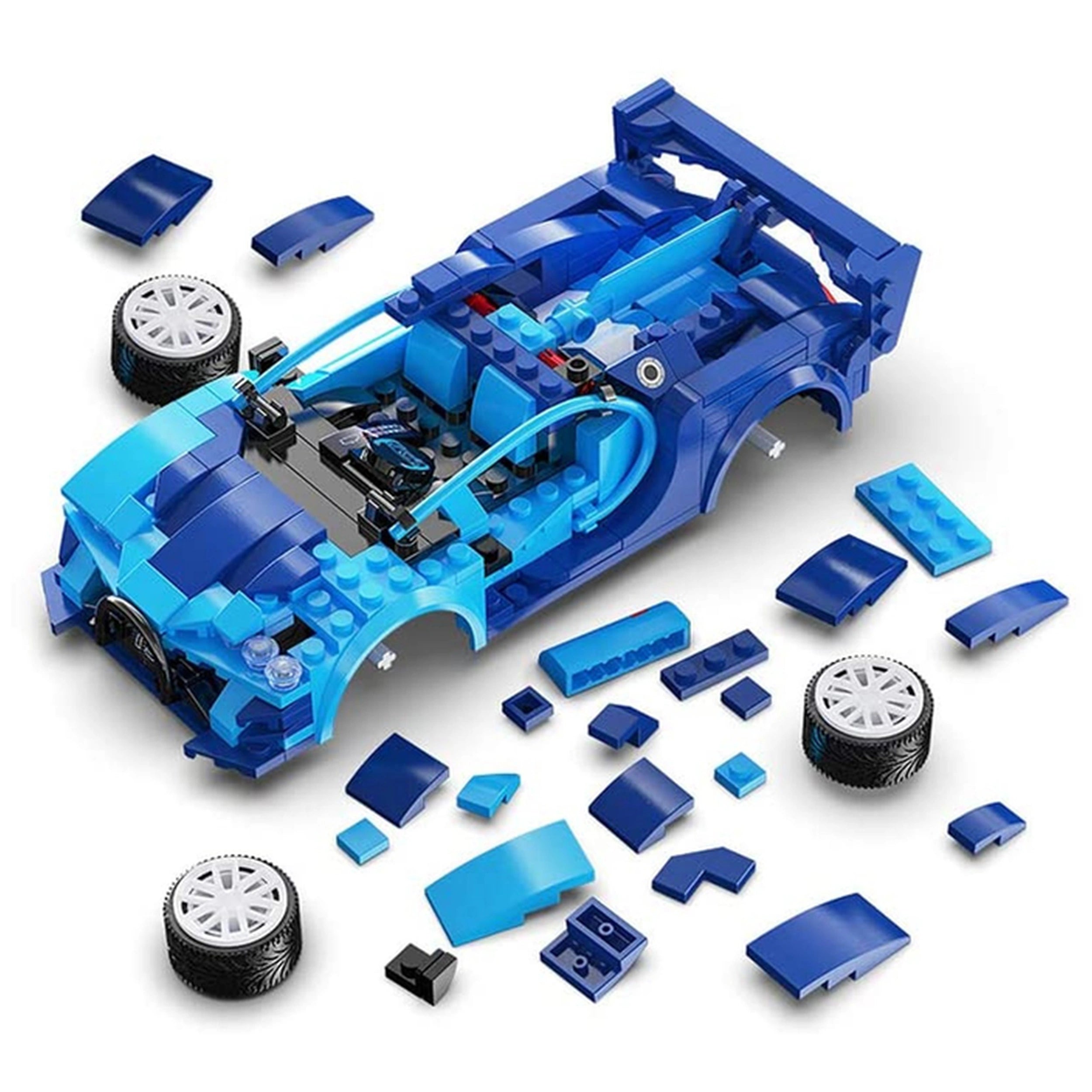 CaDA - RC Blue Race Car Dual Mode Controller - Construction Set Toys