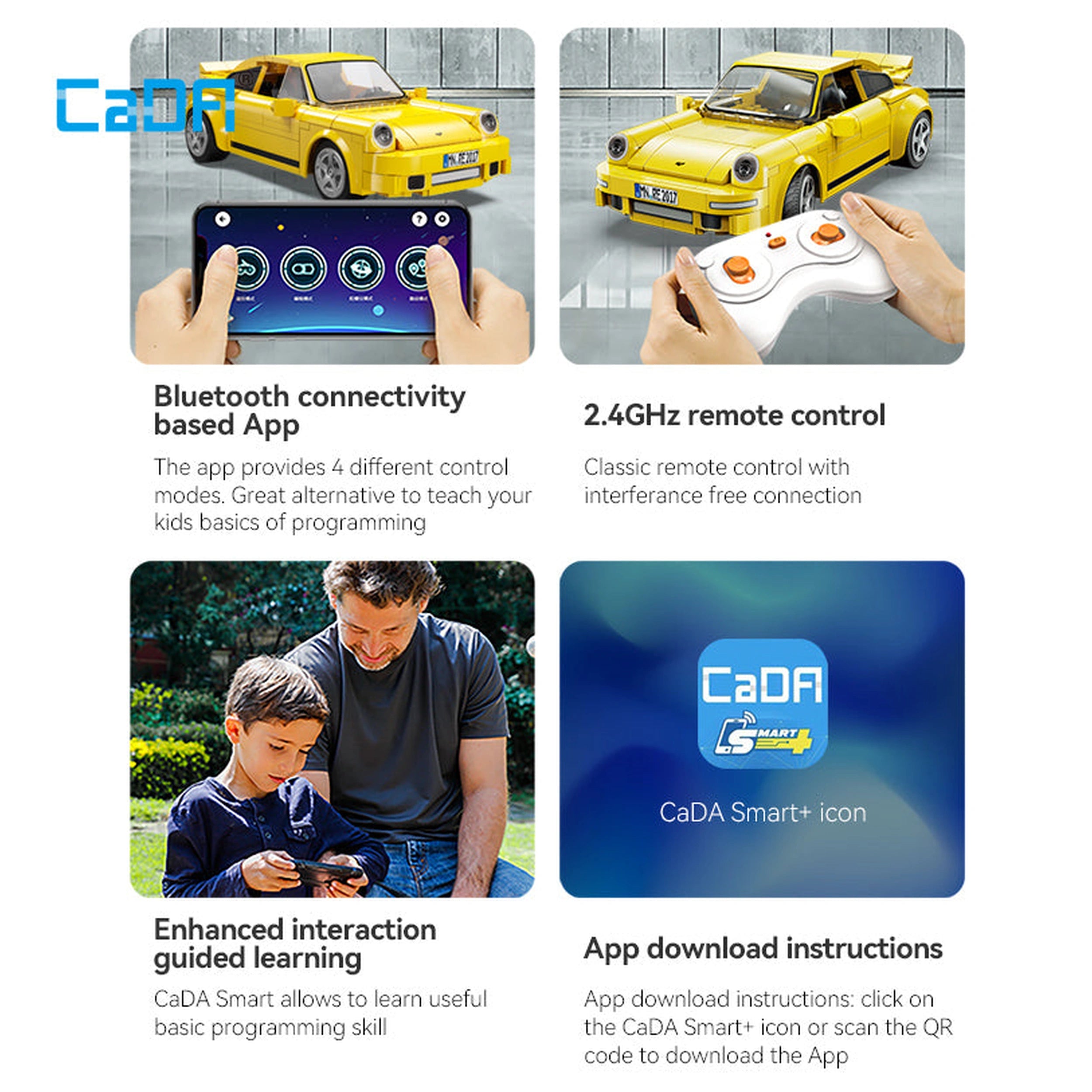 CaDA-Ruf-CTR-2017-Yellowbird-Dual-Mode-Controller-Construction-Set-Toys