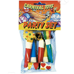 Carnival Toys - Fun 5 Blowouts Pack For Exciting Parties And Celebrations - Pretend Professions And Role Playing