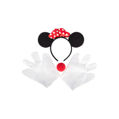 Carnival Toys - Set de Disfraz de Minnie Mouse con Diadema, Guantes y Nariz para Diversión en Juegos de Imaginación - Profesiones Imaginarias y Juegos de Rol