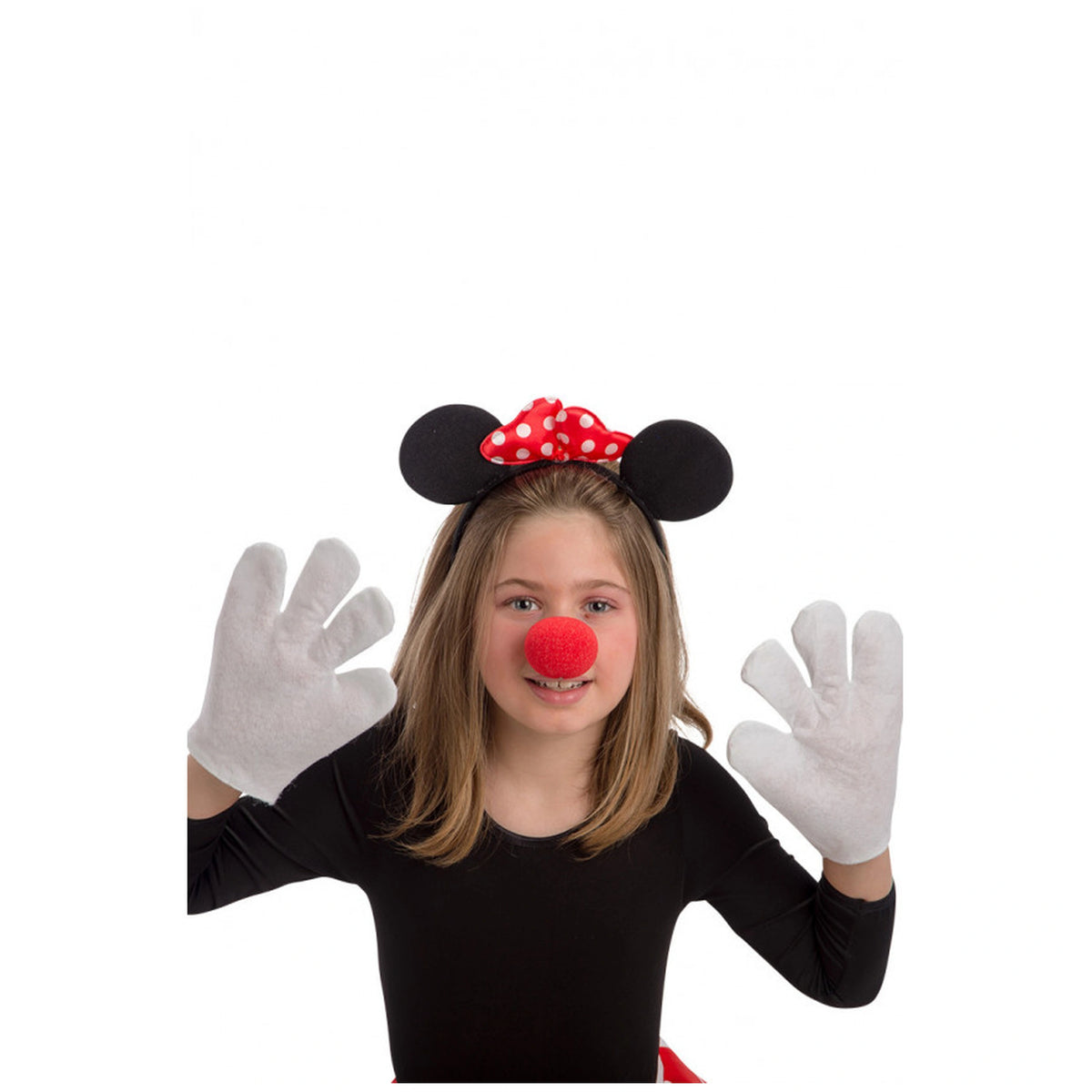 Carnival Toys - Set de Disfraz de Minnie Mouse con Diadema, Guantes y Nariz para Diversión en Juegos de Imaginación - Profesiones Imaginarias y Juegos de Rol