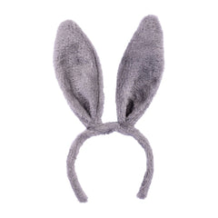 Carnival Toys - Juegos de imitación - Diadema flexible con orejas de conejo gris - Adulto