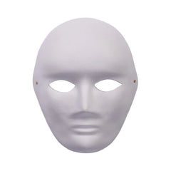 Carnival Toys - Juegos de imitación - Máscara facial pintable grande - Blanca - 6+ Años