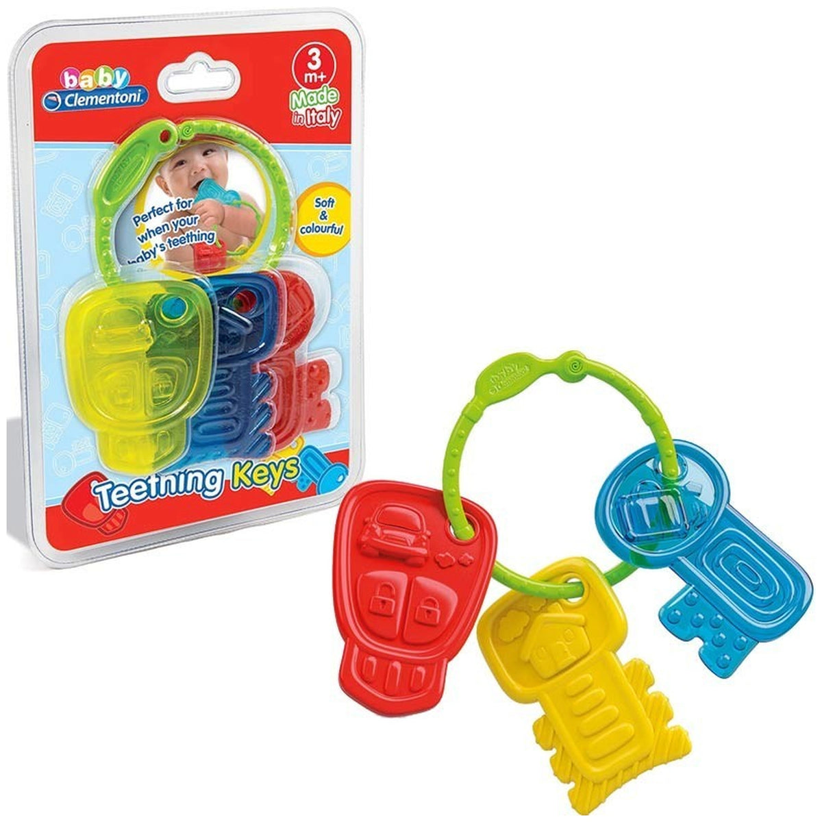 Clementoni - Baby-Teething-Keys - Pacifiers-Teethers