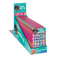 Clementoni - Crazy Chic Uñas Adhesivas POP - Maquillaje