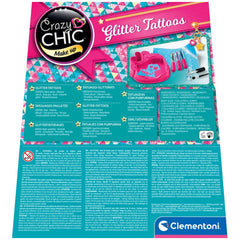 Clementoni Crazy Chic - Maquillaje de Tatuajes Brillantes