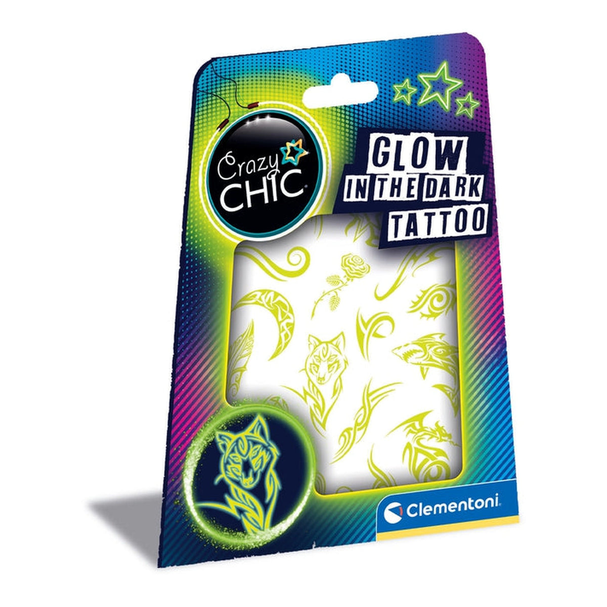 Clementoni Crazy Chic  - Glow In The Dark Tattoo Makeup