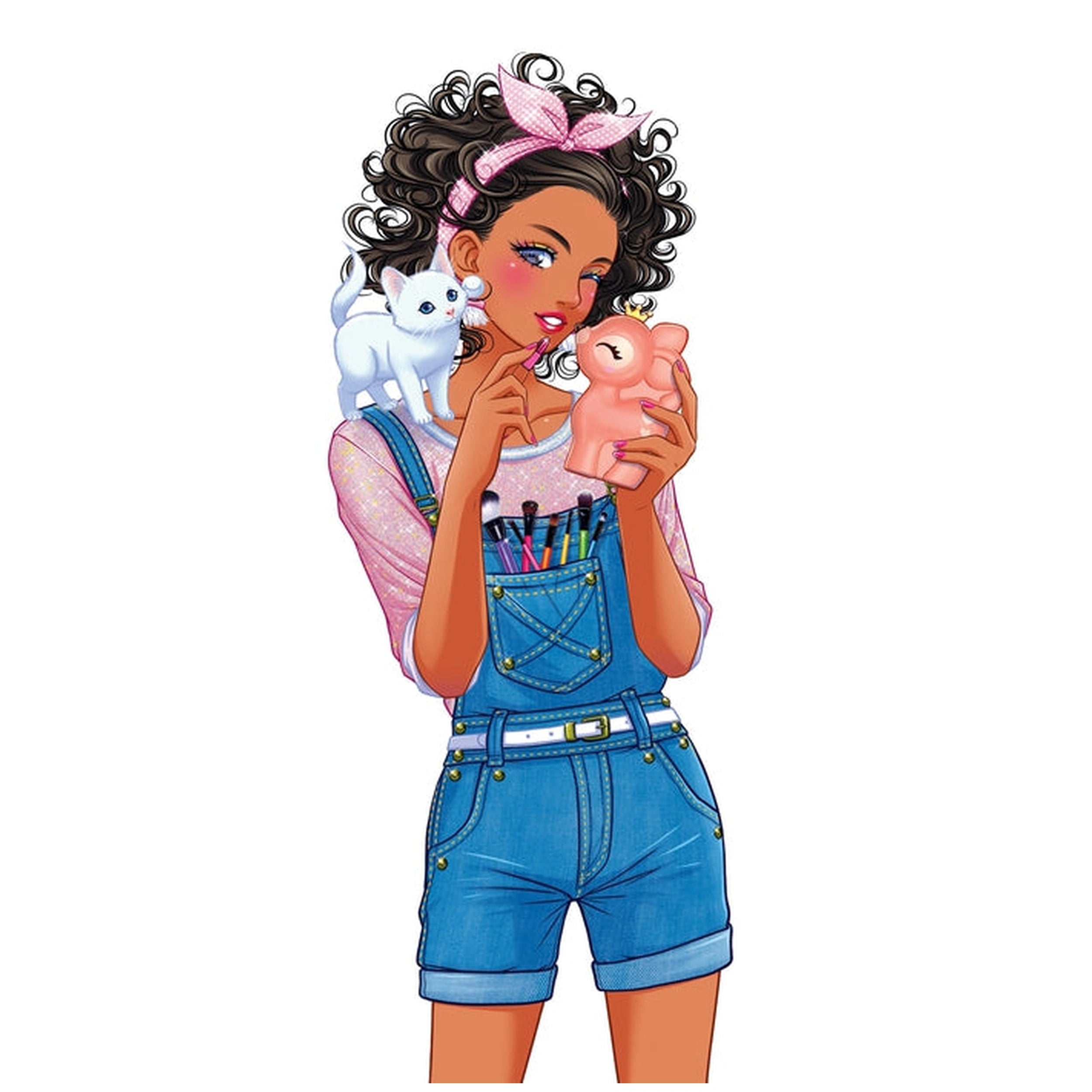 Clementoni Crazy Chic - Set de Juego de Maquillaje Fawn Lovely