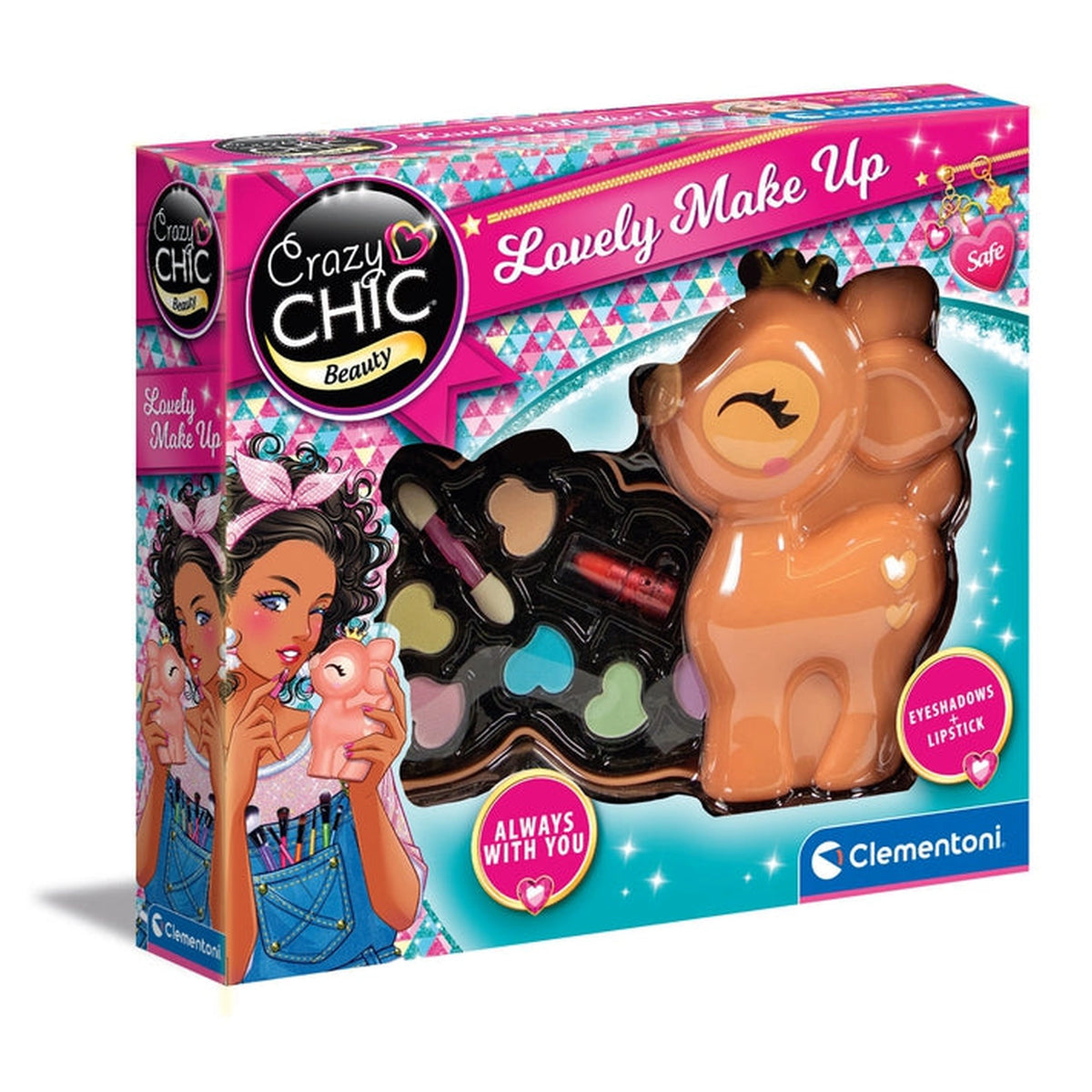 Clementoni Crazy Chic - Set de Juego de Maquillaje Fawn Lovely