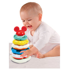 Clementoni Disney Baby - Anillos Apilables de Baby Mickey Juguetes de Clasificación y Apilamiento
