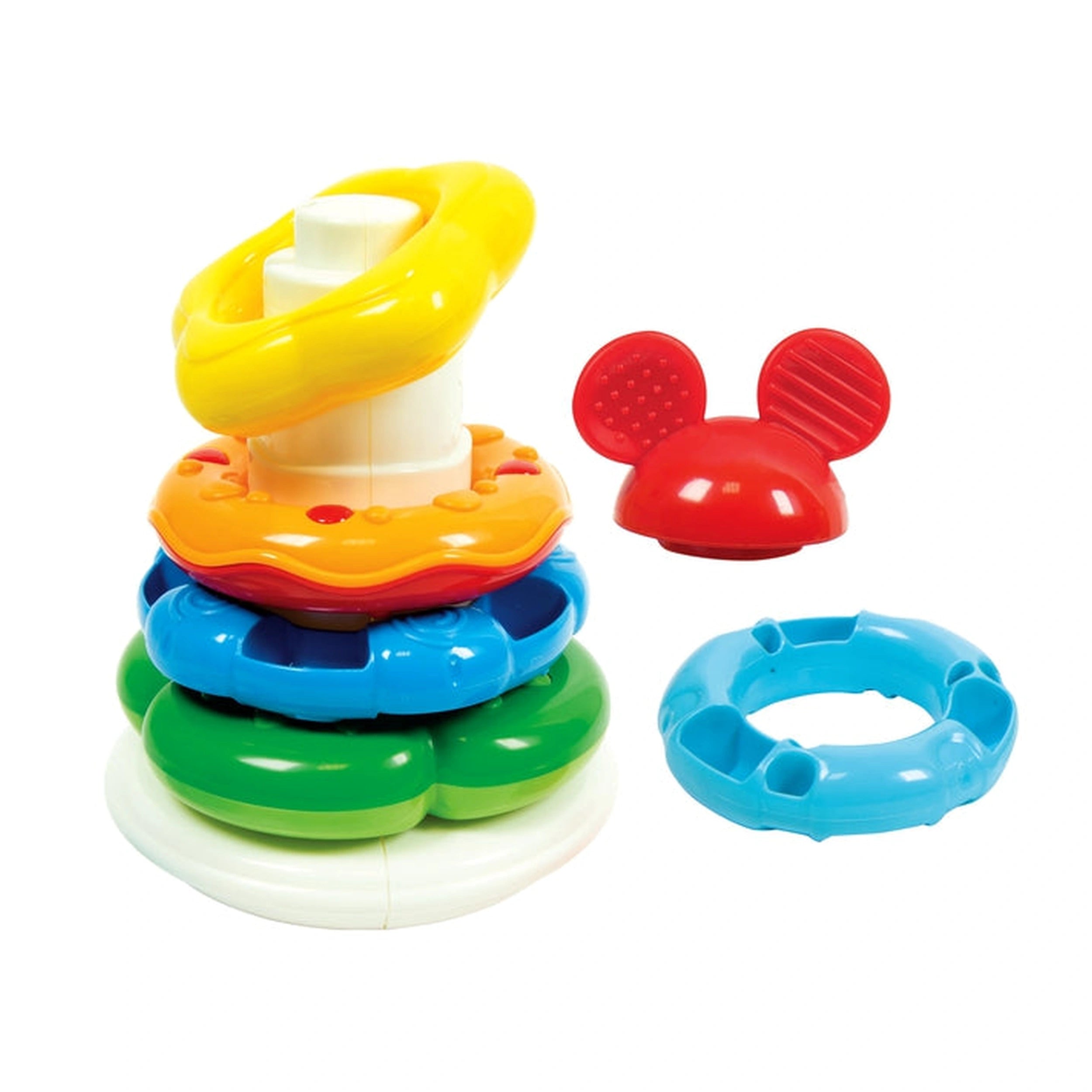 Clementoni Disney Baby - Anillos Apilables de Baby Mickey Juguetes de Clasificación y Apilamiento