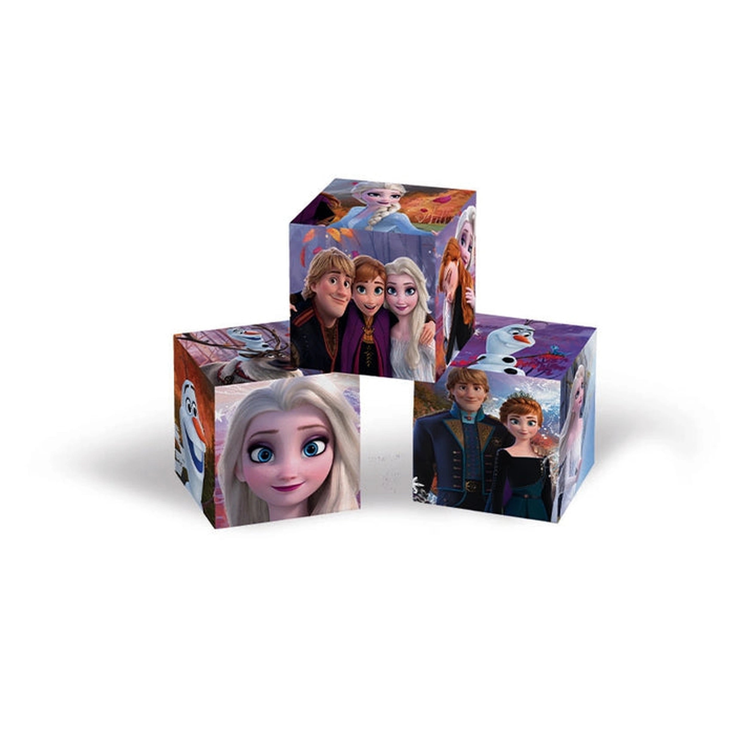 Clementoni - Puzzle de 12 Cubos de Disney Frozen