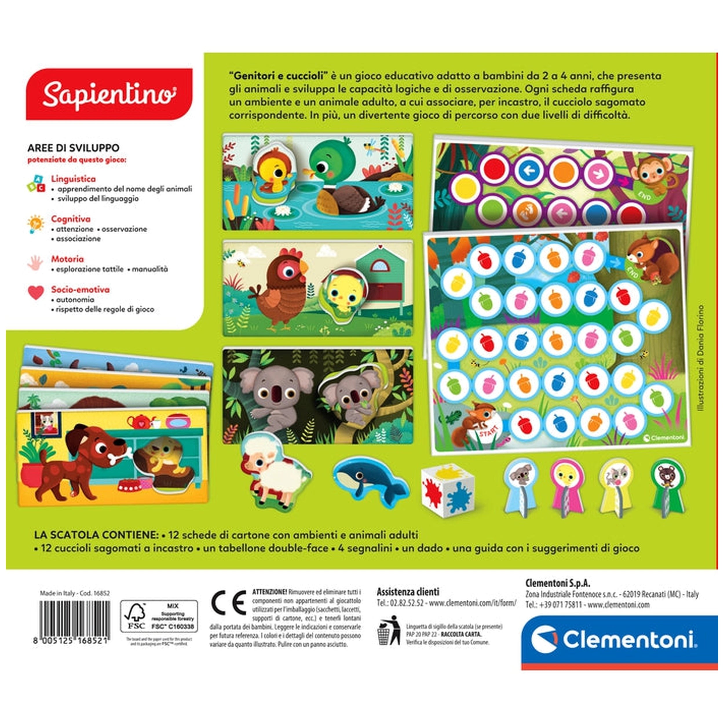Clementoni - Genitori E Cuccioli Educational Toys - Italian Edition