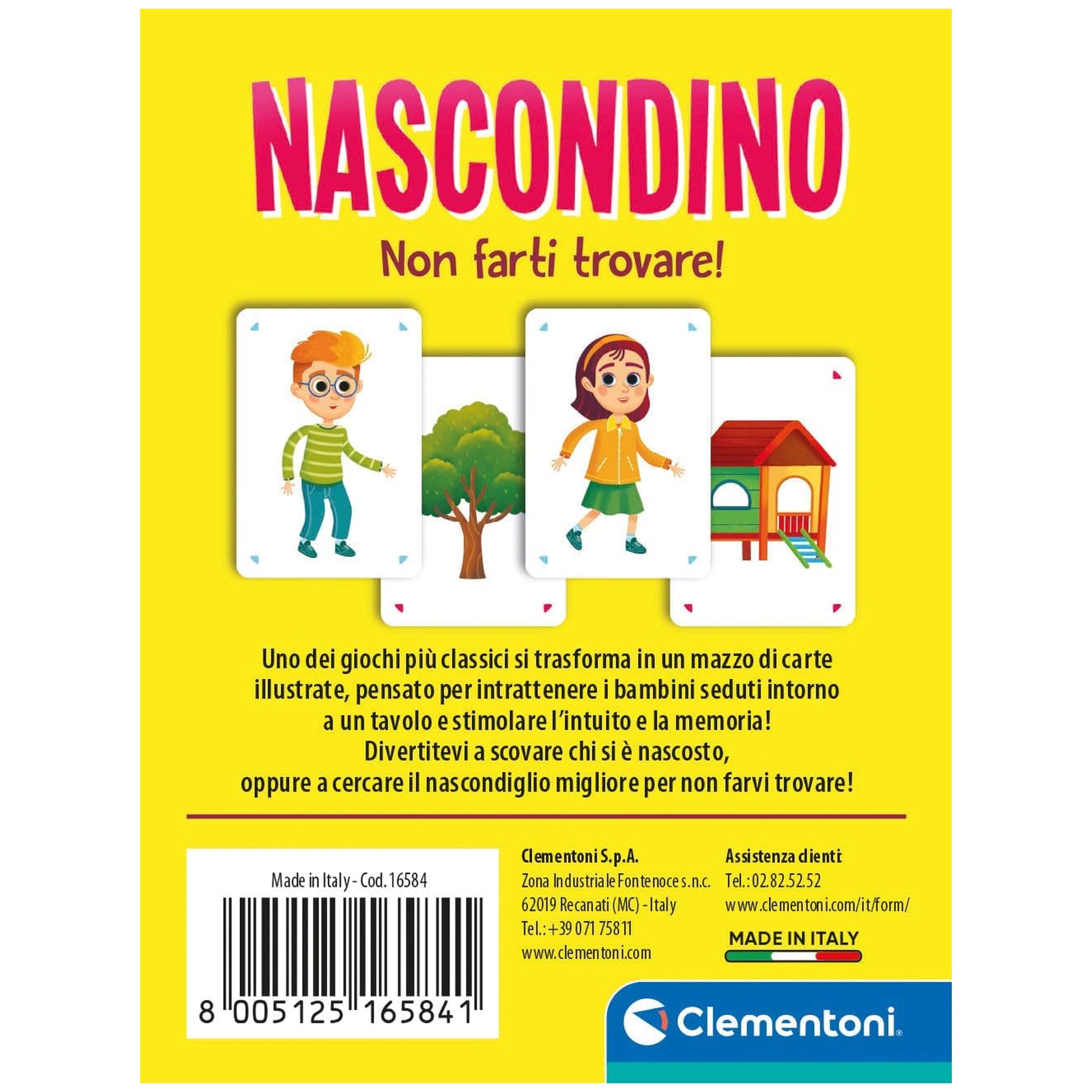 Clementoni - Hide and Seek Card Game - Card Games