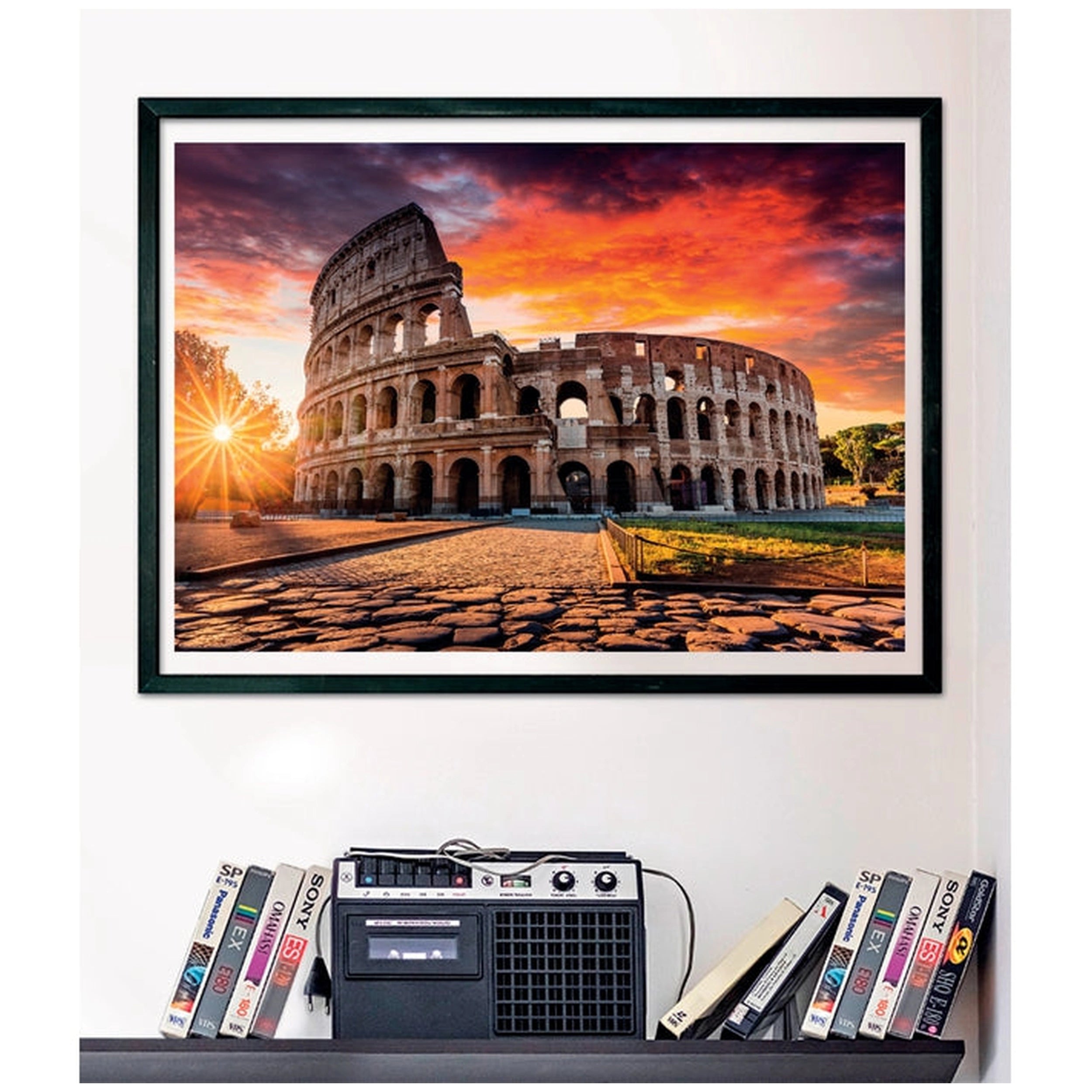 Clementoni Colección de Alta Calidad - Puzzle del Coliseo Romano al Atardecer de 1000 Piezas
