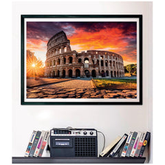 Clementoni Colección de Alta Calidad - Puzzle del Coliseo Romano al Atardecer de 1000 Piezas