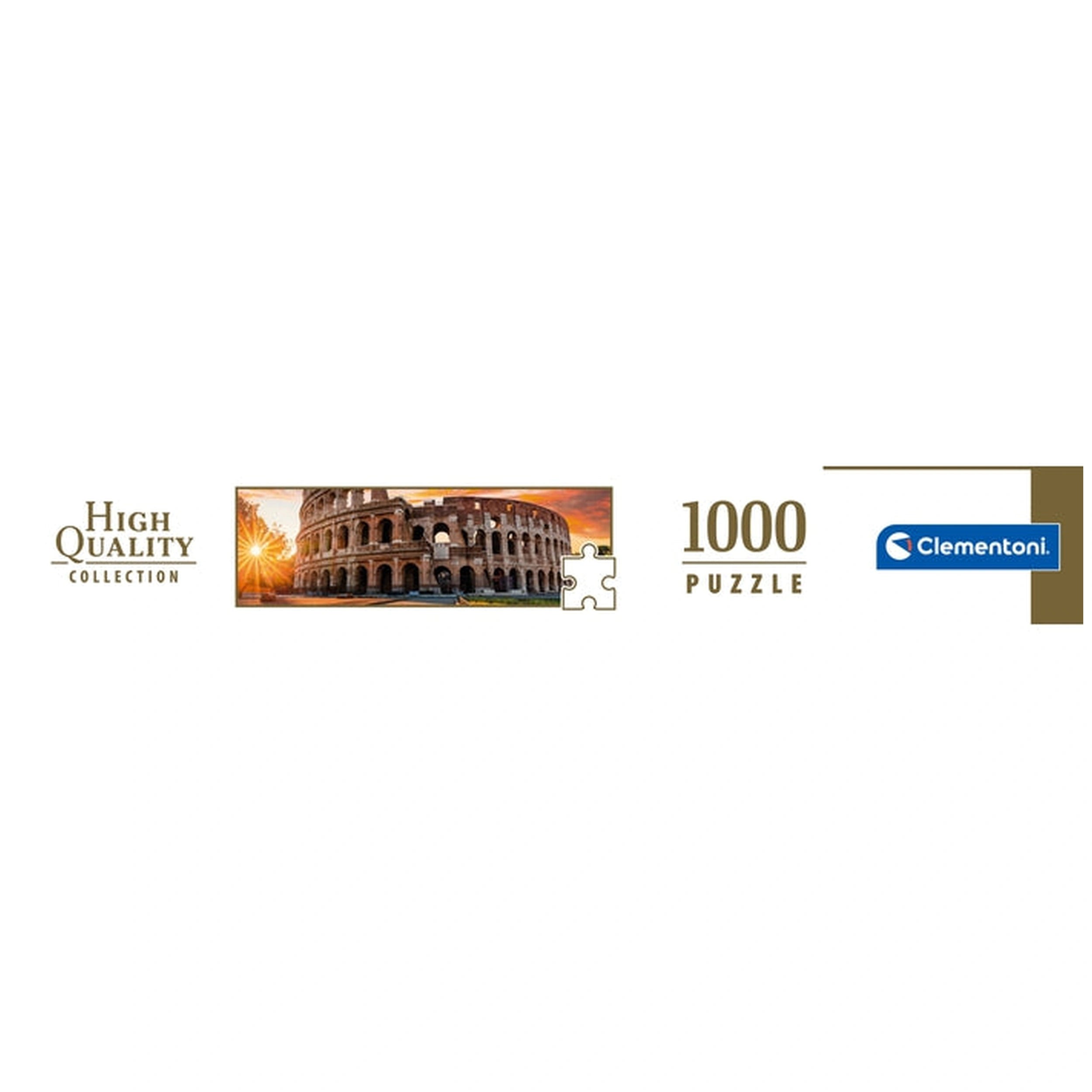 Clementoni Colección de Alta Calidad - Puzzle del Coliseo Romano al Atardecer de 1000 Piezas