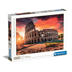 Clementoni Colección de Alta Calidad - Puzzle del Coliseo Romano al Atardecer de 1000 Piezas