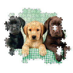 Clementoni Colección de Alta Calidad - Rompecabezas de 1000 Piezas de Tres Cachorros de Laboratorio