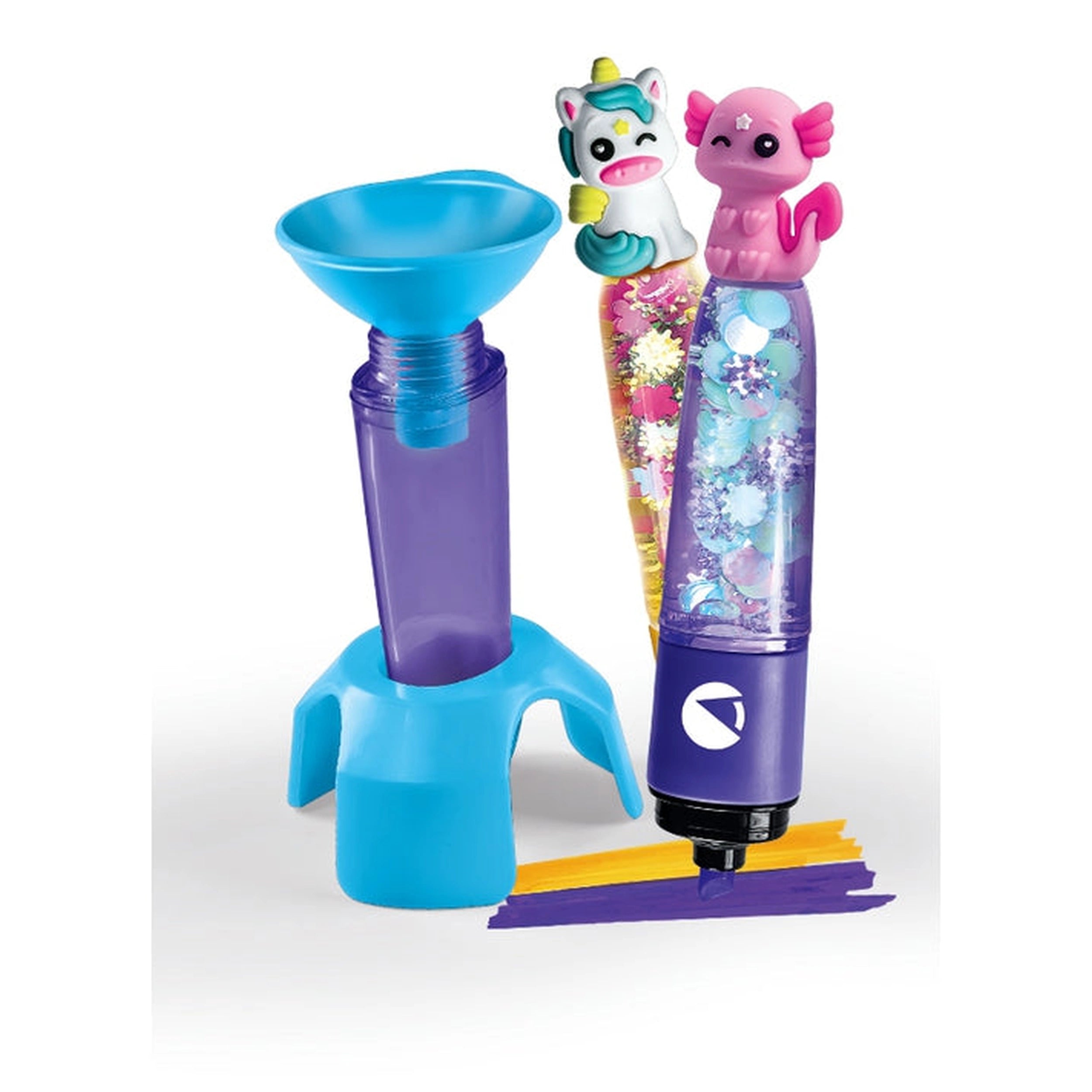 Clementoni - IDEA Create Your Highlighters Trandy Animals - Arts & Crafts