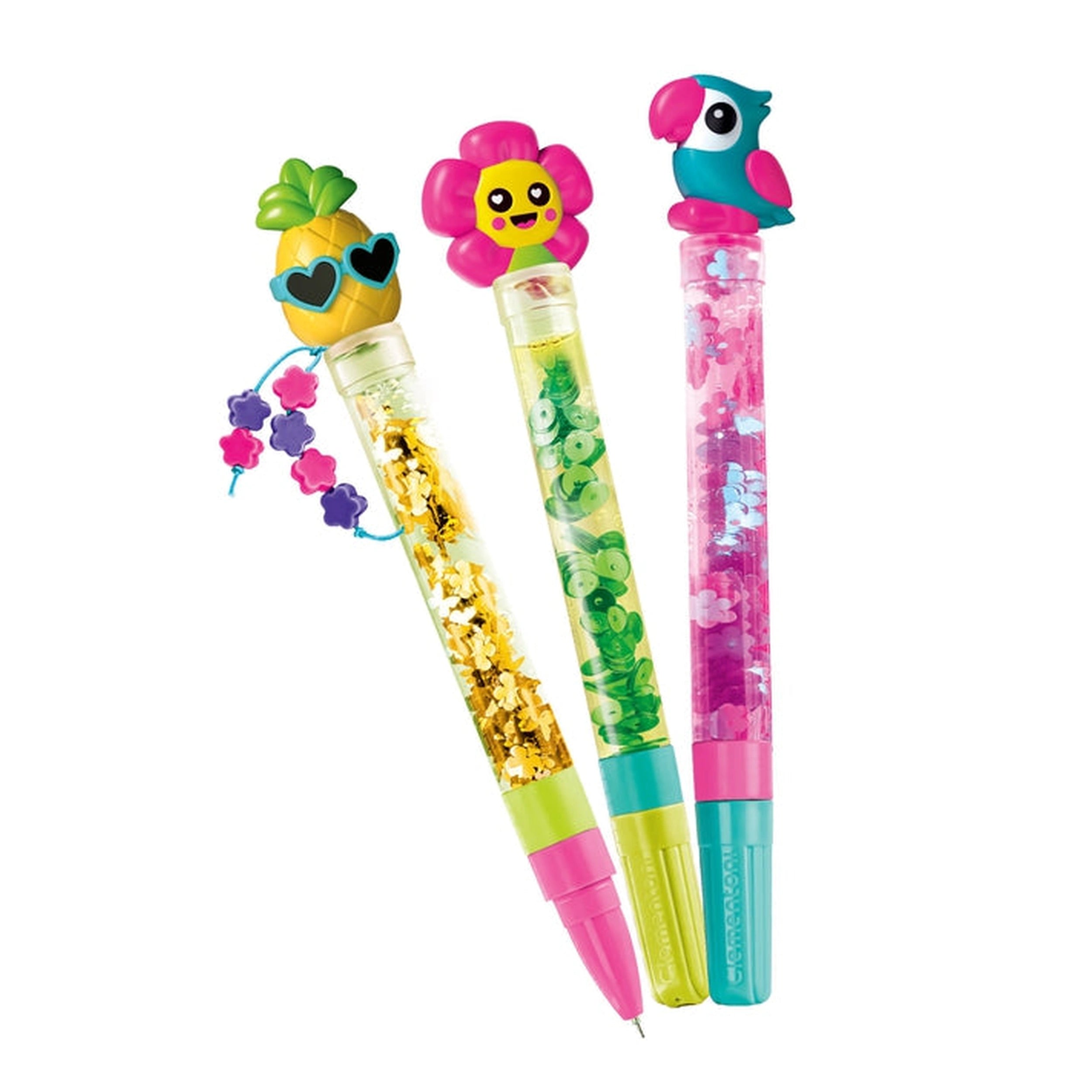 Clementoni - IDEA-Create-Your-Pens-Tropical - Arts-&-Crafts
