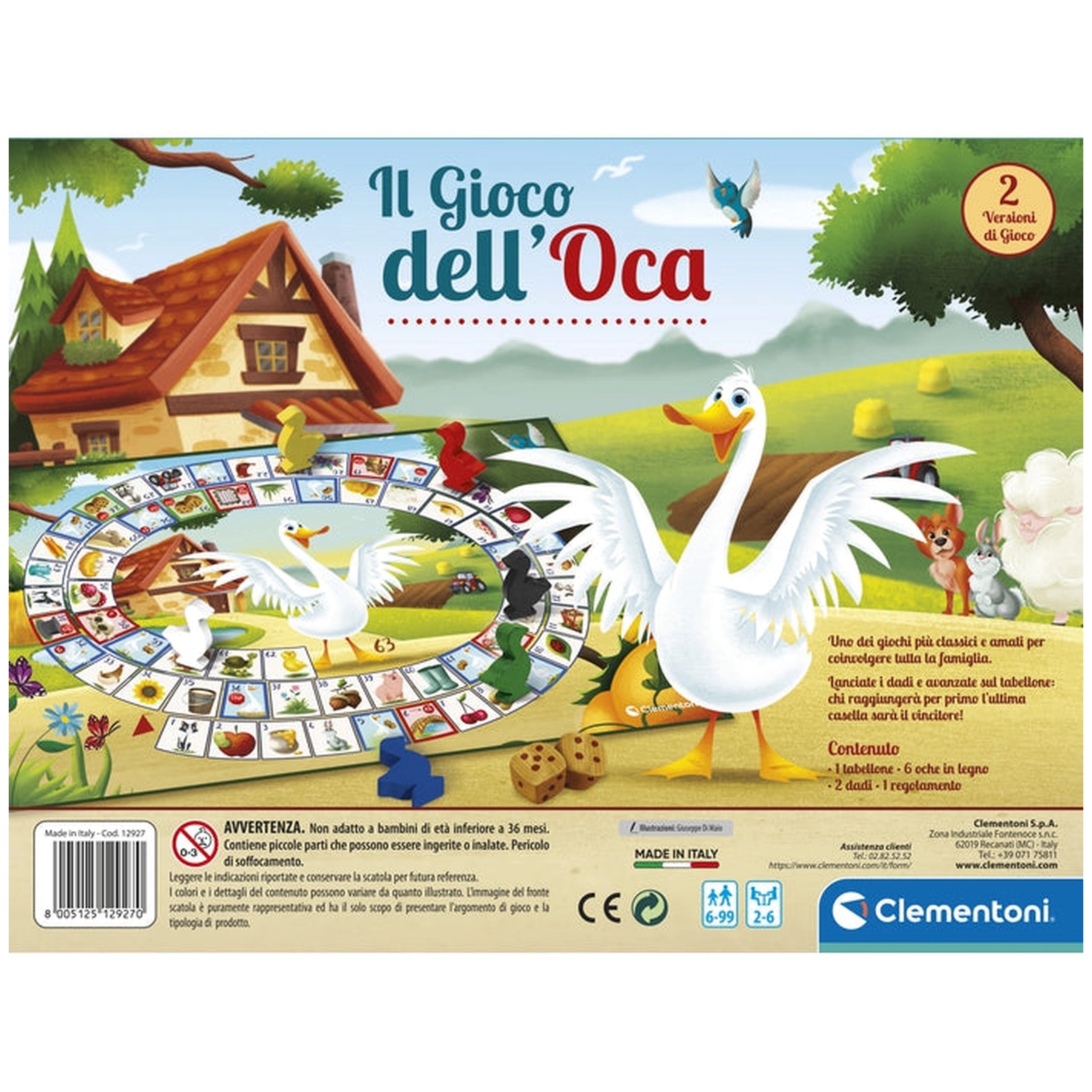 Clementoni - Juego de la Oca - Edición Italiana