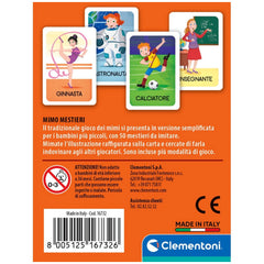 Clementoni - Juegos de Cartas Mimo Mestieri - Edición Italiana