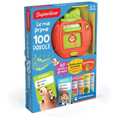 Clementoni - Mis Primeros 100 Wods Juguetes Educativos - Edición Inglés/Italiano