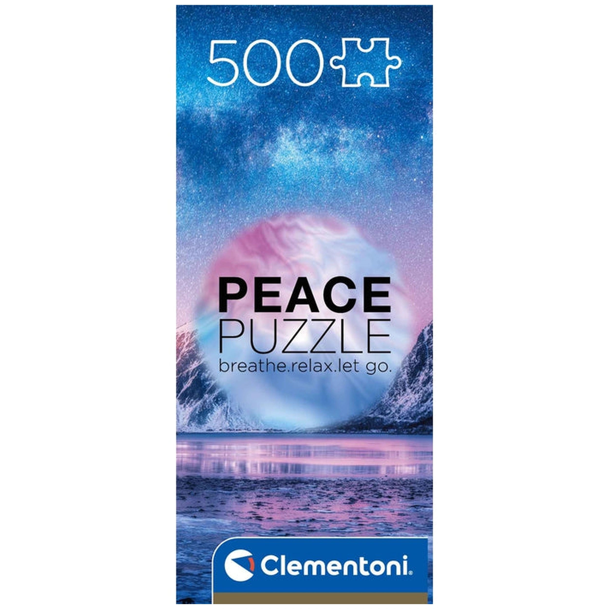 Clementoni Paz - Rompecabezas de 500 Piezas Color Azul Claro
