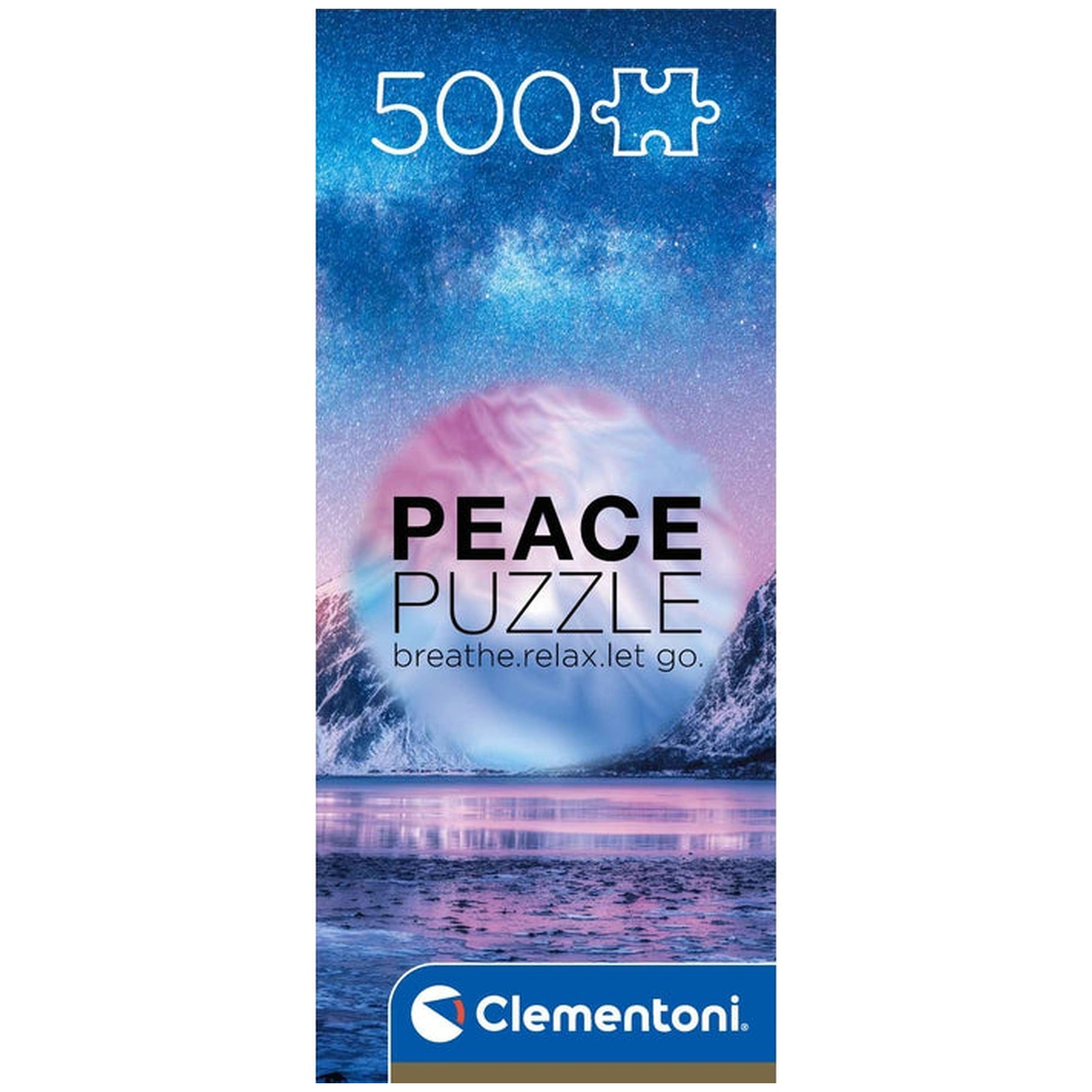 Clementoni Paz - Rompecabezas de 500 Piezas Color Azul Claro
