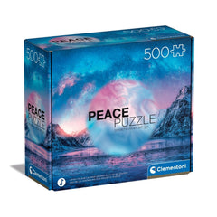 Clementoni Paz - Rompecabezas de 500 Piezas Color Azul Claro