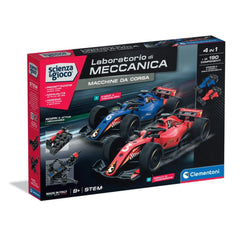 Clementoni - Juguetes de Construcción STEM de Coches de Carreras