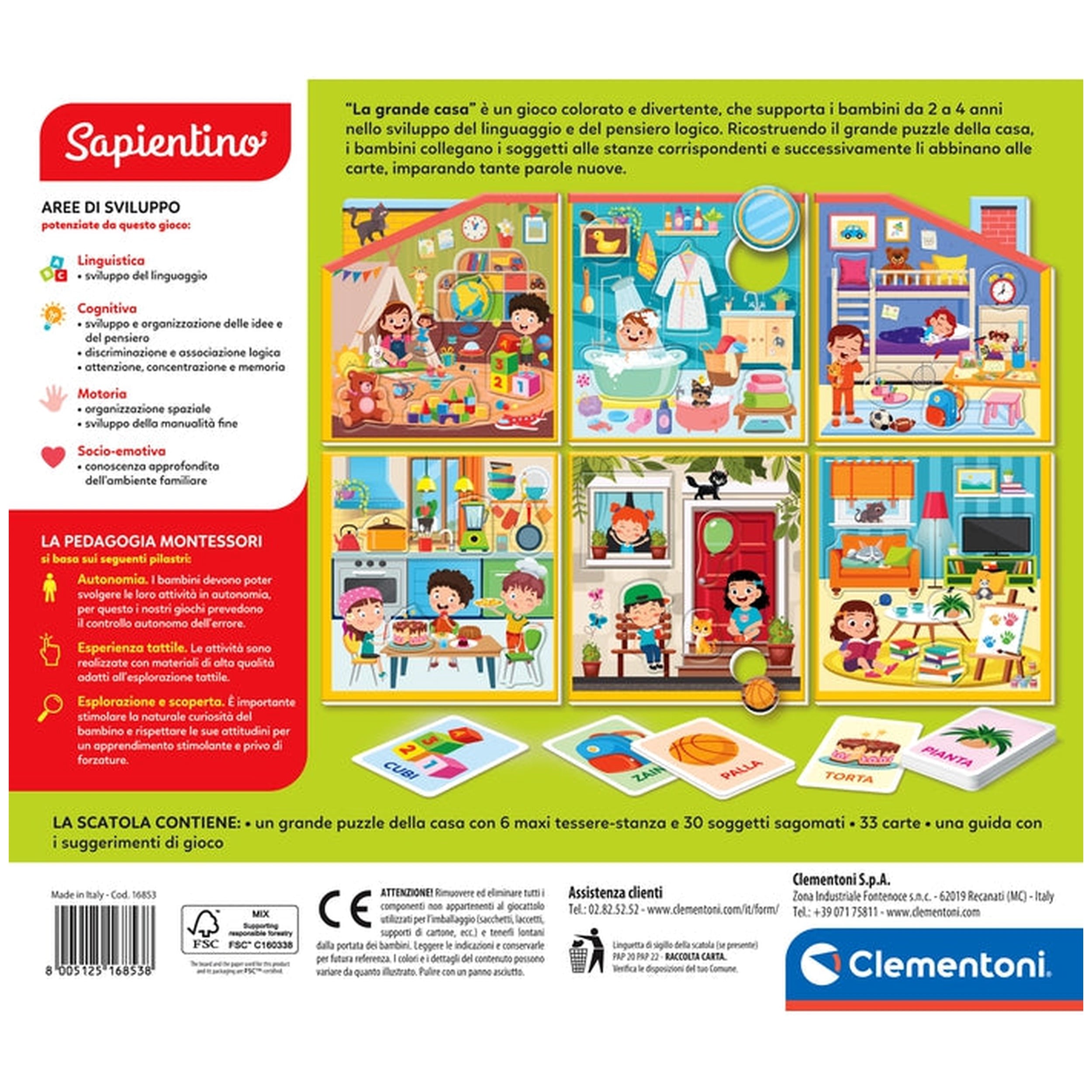 Clementoni - Sapientino - Montessori-La-Grande-Casa - Juguetes Educativos