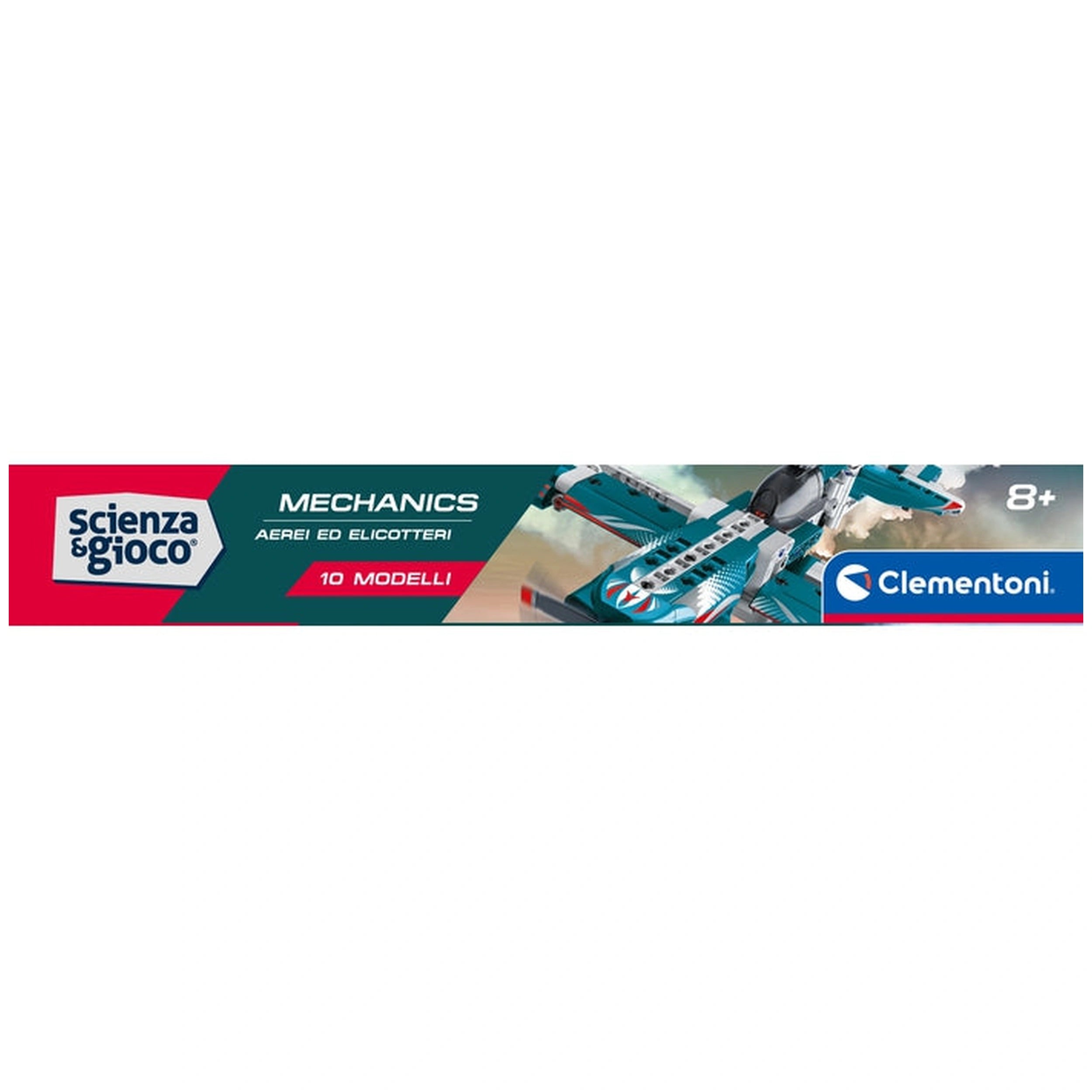 Clementoni Scienza E Gioco Build - Mechanics Build 10 Models - Airplanes And Helicopters Construction Set Toys